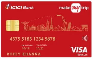 MakeMyTrip Platinum Credit Card Icici Bank