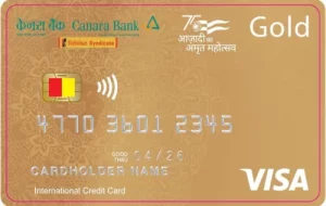 visa gold credit card canara bank 